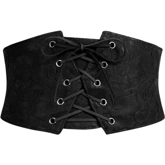 Avidlove Womens Corset Belt Tie Waist Belt Corsets Lace Up Waspie Corset